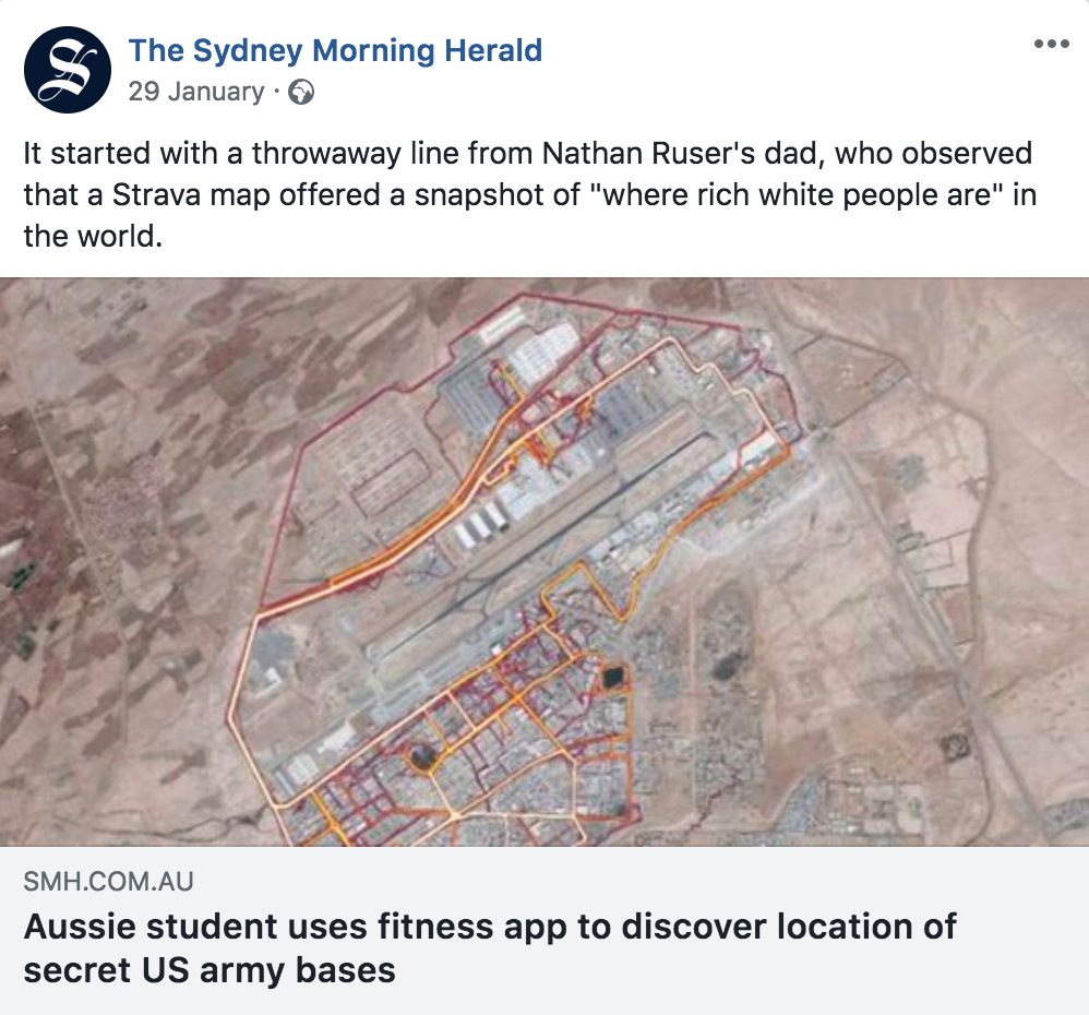 Facebook post by The Sydney Morning Herald